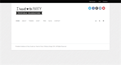 Desktop Screenshot of ihearttoparty.com